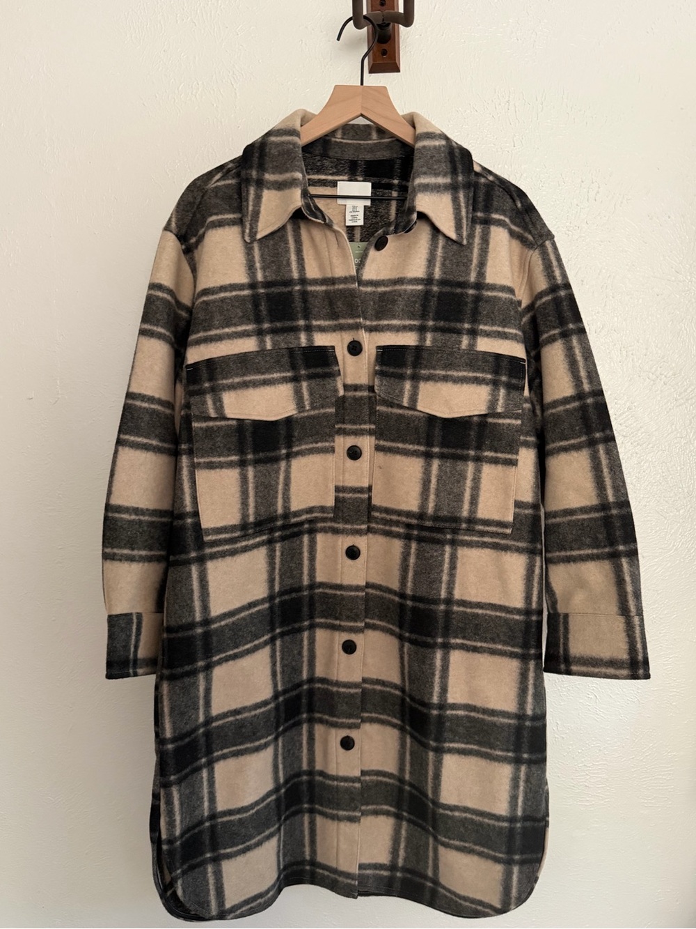 h&m shacket coat NWT